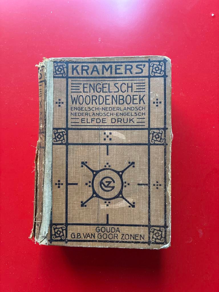 Kramers' Engelsch Woordenboek - Elfde Verbeterde Druk 1928, Ophalen of Verzenden, Gelezen, Kramers, Nederlands