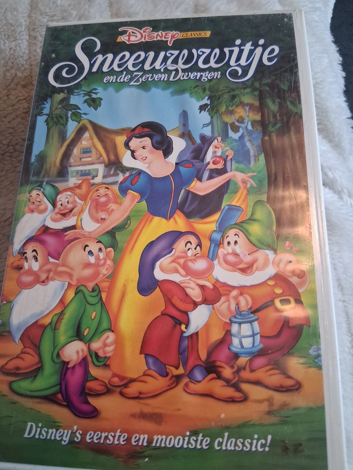 Sneeuwwitje en de Zeven Dwergen VHS Disney Classic, Cd's en Dvd's, VHS | Film, Nederlands ondertiteld, Gebruikt, Alle leeftijden
