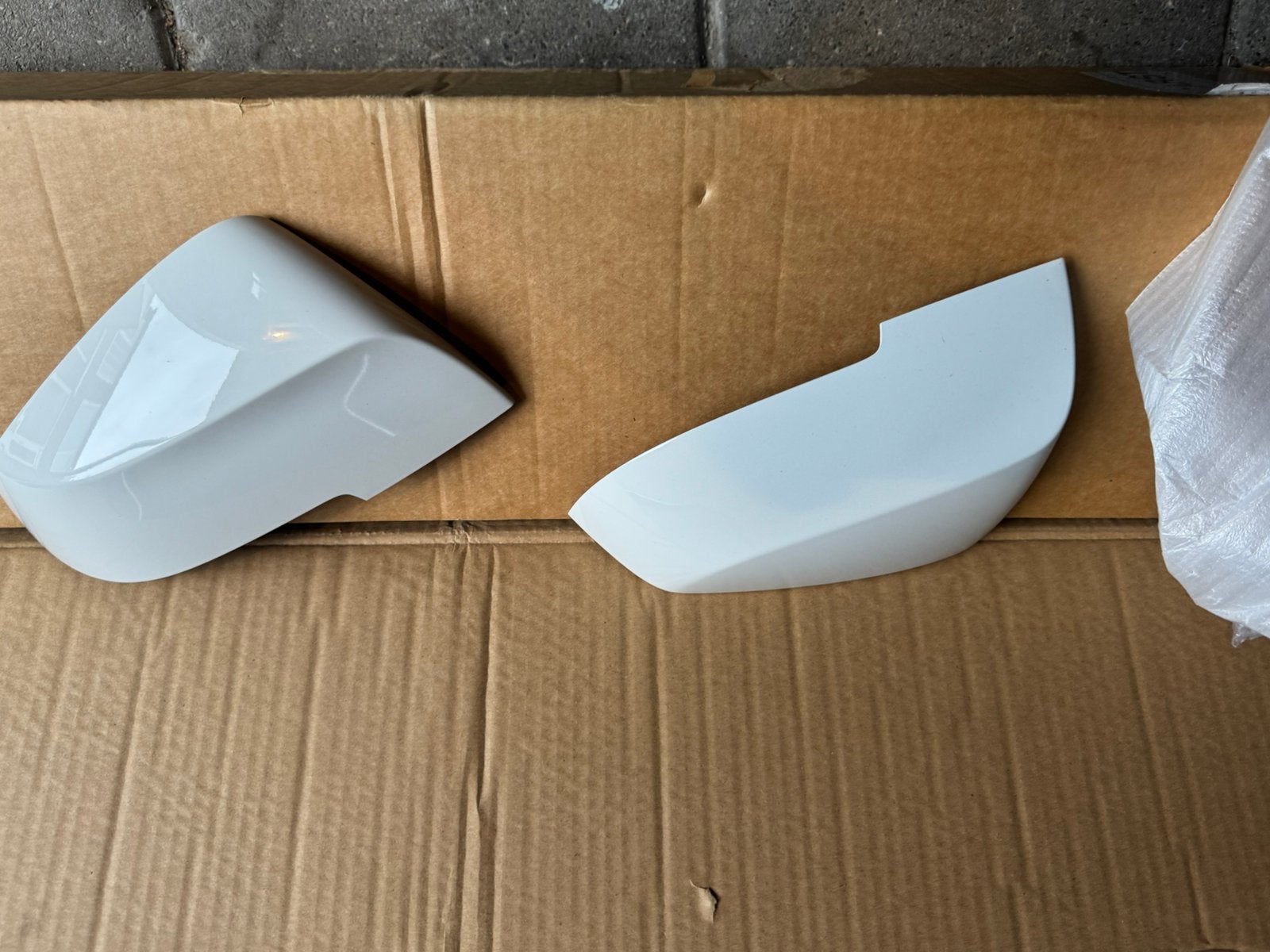 Witte spiegek kappen bmw F-serie, Auto-onderdelen, Ophalen of Verzenden, BMW