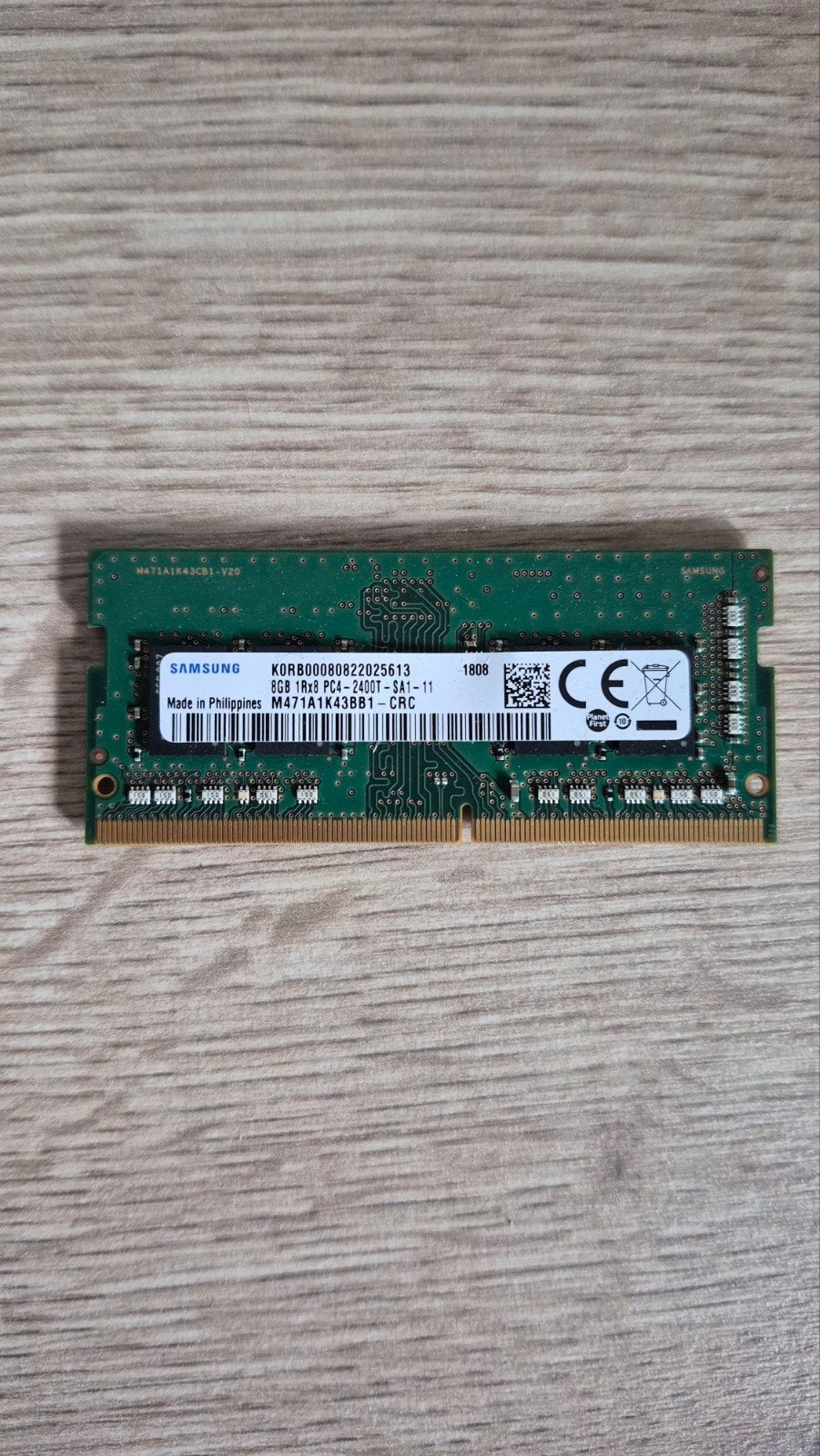 Samsung 8GB PC4-2400T DDR4 Laptop RAM Geheugen, Gebruikt, DDR4, 8 GB, Ophalen of Verzenden