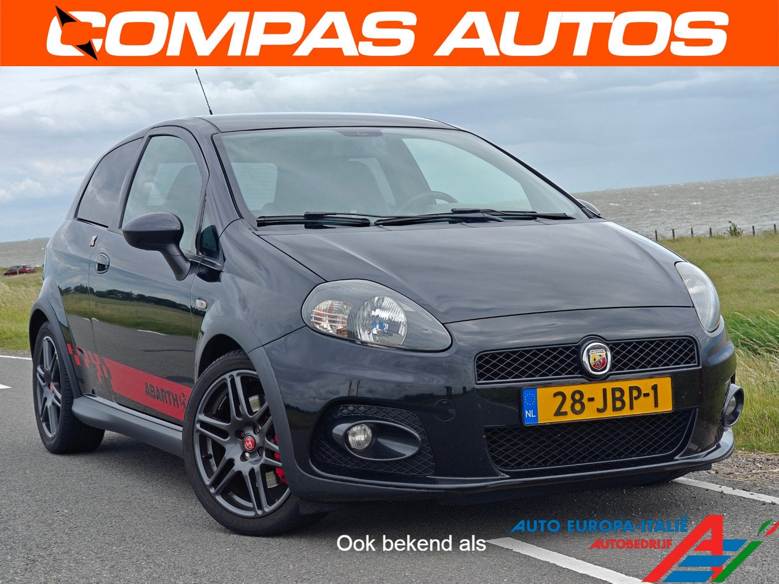 Fiat Grande Punto 1.4-16V Abarth (bj 2009), Voorwielaandrijving, 1160 kg, 15 km/l, Gebruikt