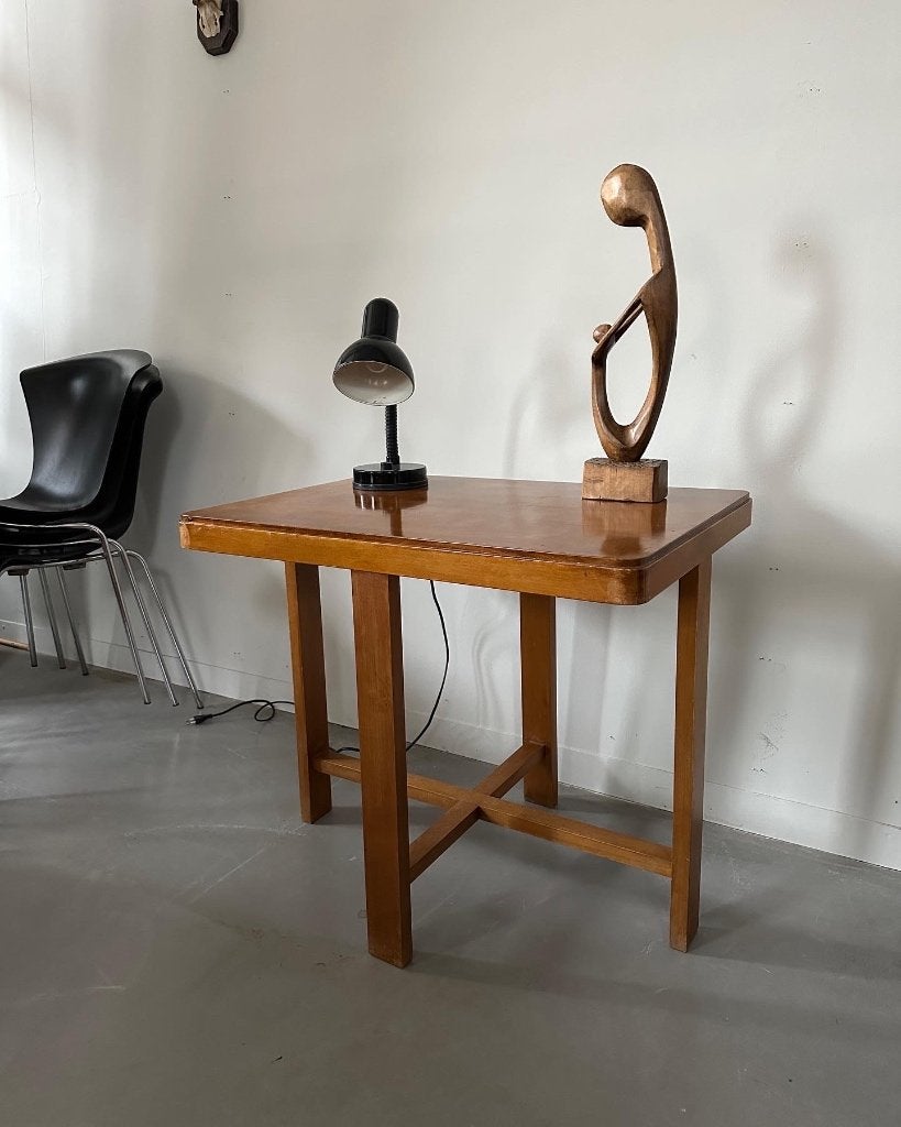 SALE: art deco bijzettafel, vintage antieke sidetable, Ophalen