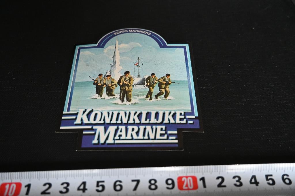 sticker Leger Koninklijke Marine Korps Mariniers GW489, Ophalen, Zo goed als nieuw