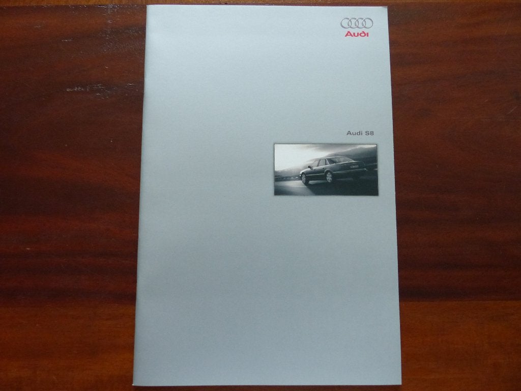 Audi S8 1999 brochure    Duits, Verzenden, Zo goed als nieuw, Audi