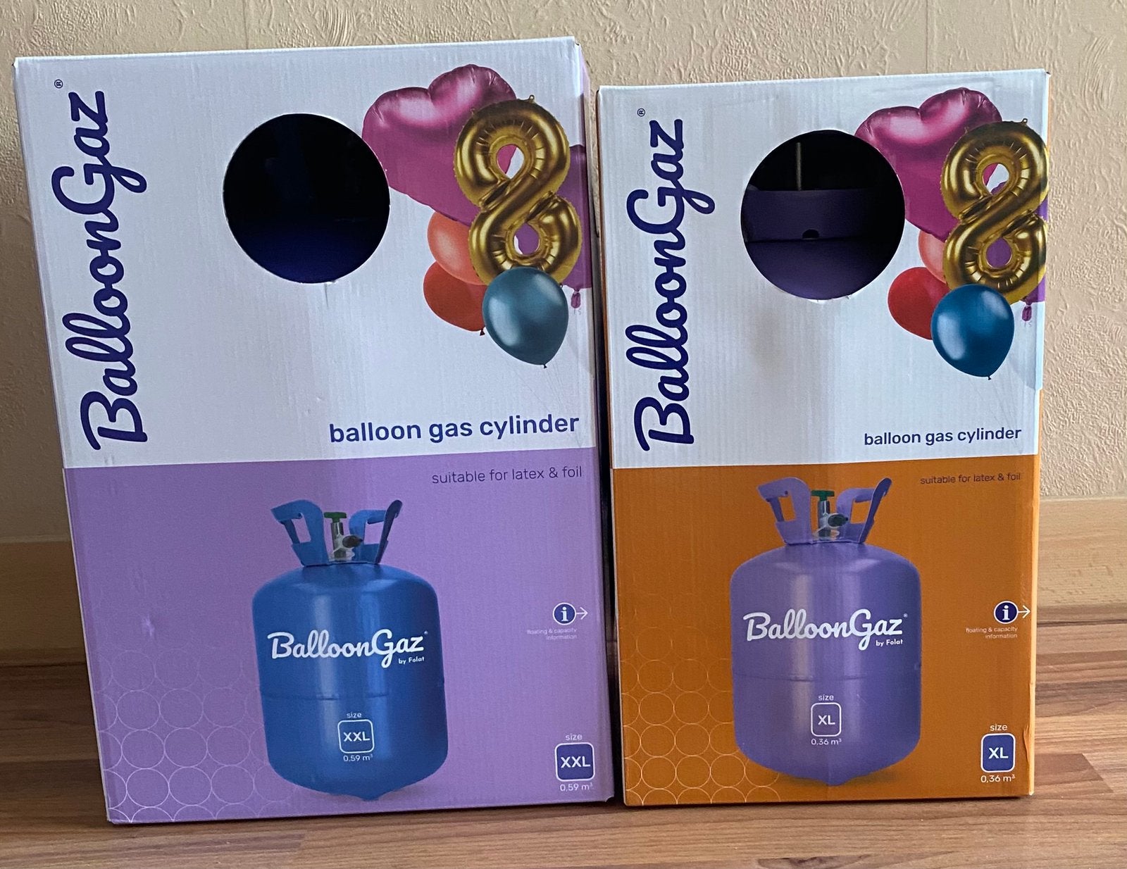 Helium tank XXL en Helium tank XL (nieuw), Ophalen, Nieuw, Versiering