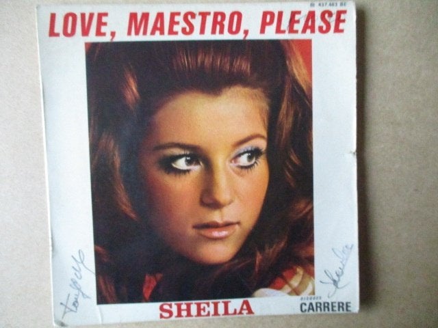 s4825 sheila - love meastro please, Ophalen, Gebruikt, 7 inch, Overige genres