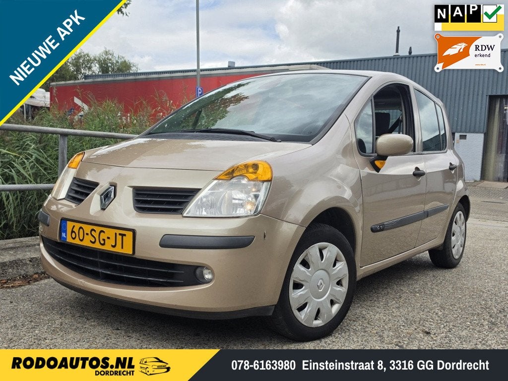 Renault Modus 1.6-16V Privilège Airco/Schuifdak ✅, Auto's, 15 km/l, 4 cilinders, Metallic lak, Origineel Nederlands