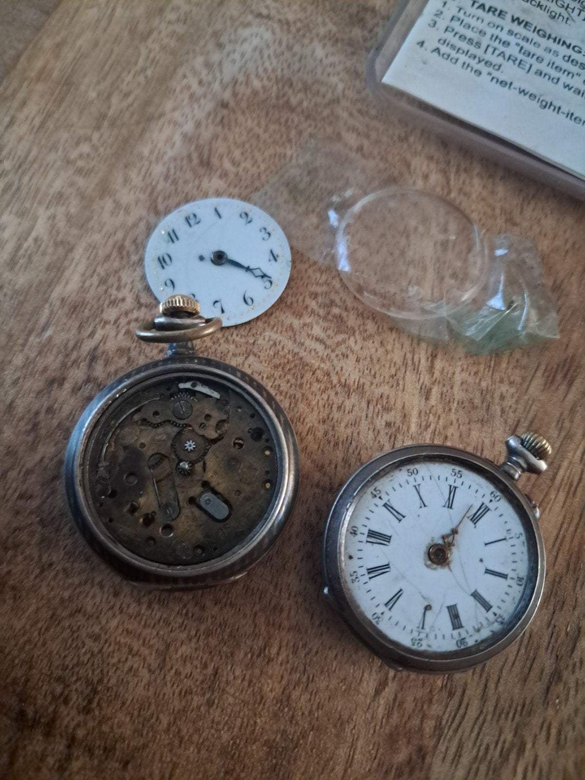 2 zilvere 800 zakhorloges, Antiek en Kunst, Ophalen of Verzenden