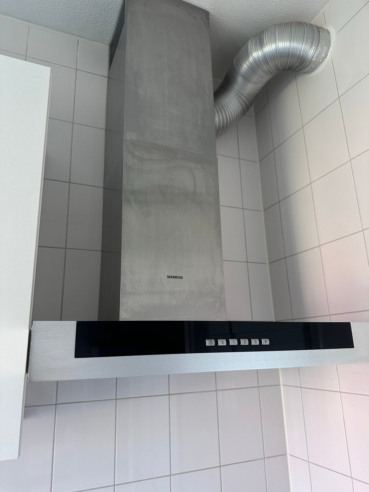 Siemens afzuigkap - RVS wandschouwkap, Witgoed en Apparatuur, Ophalen, Gebruikt, Wandschouwkap, 400 tot 600 m³ per uur