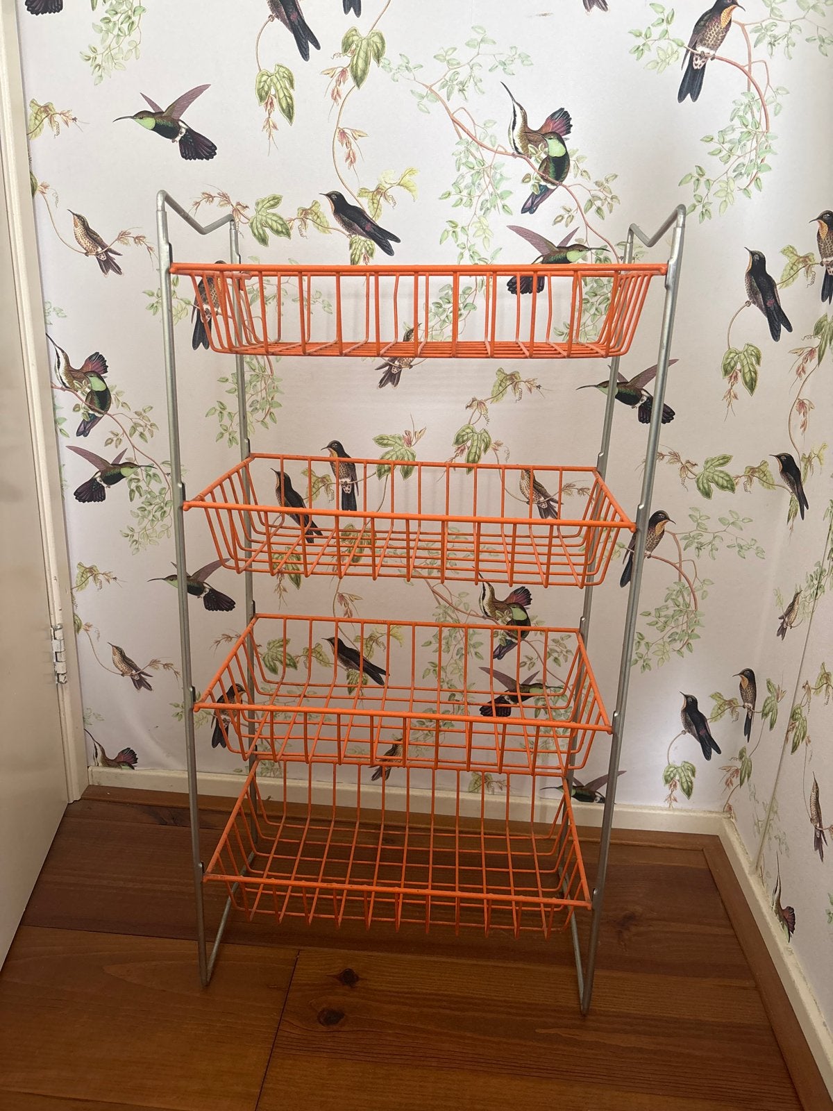Vintage Tomado draadstaalrek keukenrek, jaren 60, Vintage, Gebruikt, Ophalen of Verzenden, Oranje