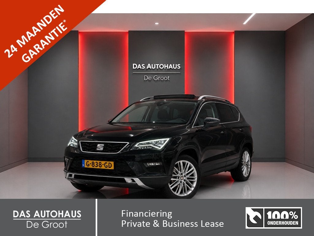 SEAT Ateca 1.5 TSI 150pk Xcellence | Pano | ACC | Trekhaak |, Auto's, Seat, Euro 6, Zwart, Origineel Nederlands, Bedrijf