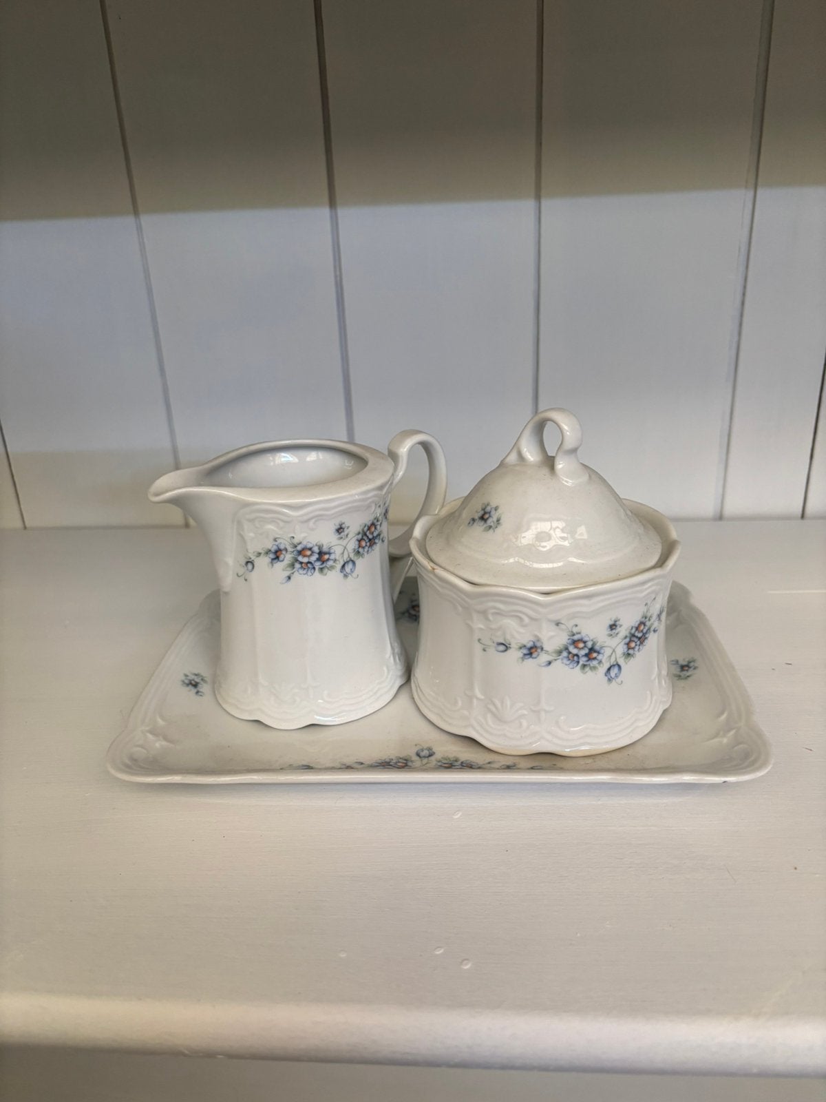 Roomstel / suikerpotje melkkannetje, Ophalen of Verzenden