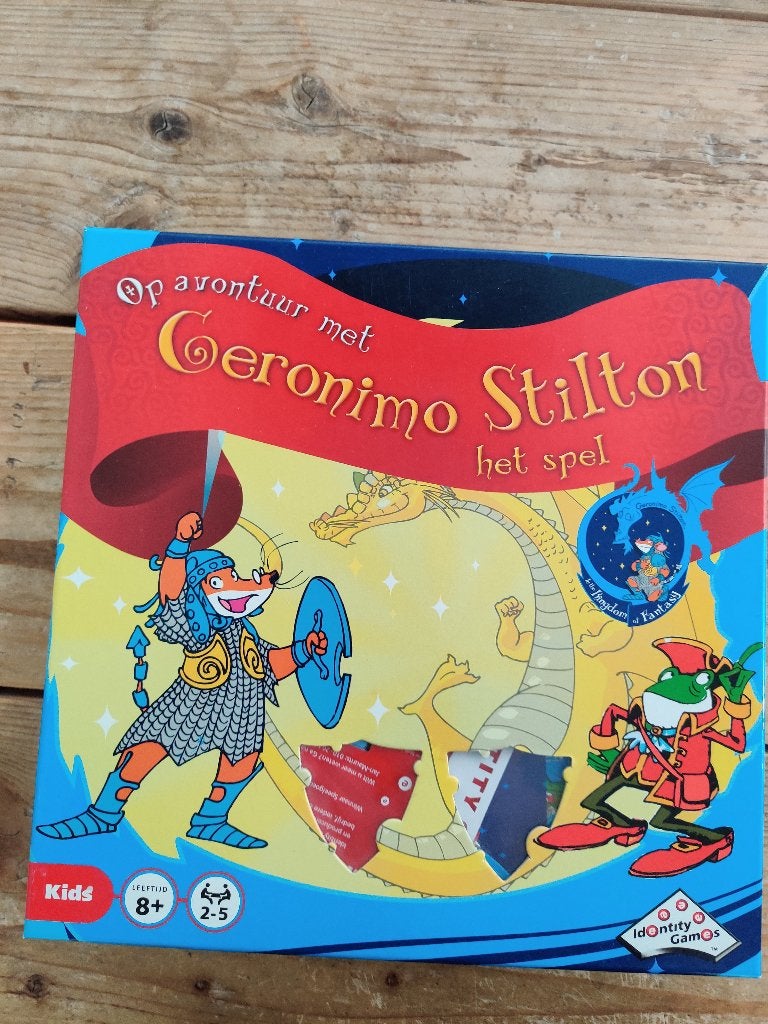 Spel Op avontuur met Geronimo Stilton + aanvulling, Hobby en Vrije tijd, Ophalen, Zo goed als nieuw, Identity Games
