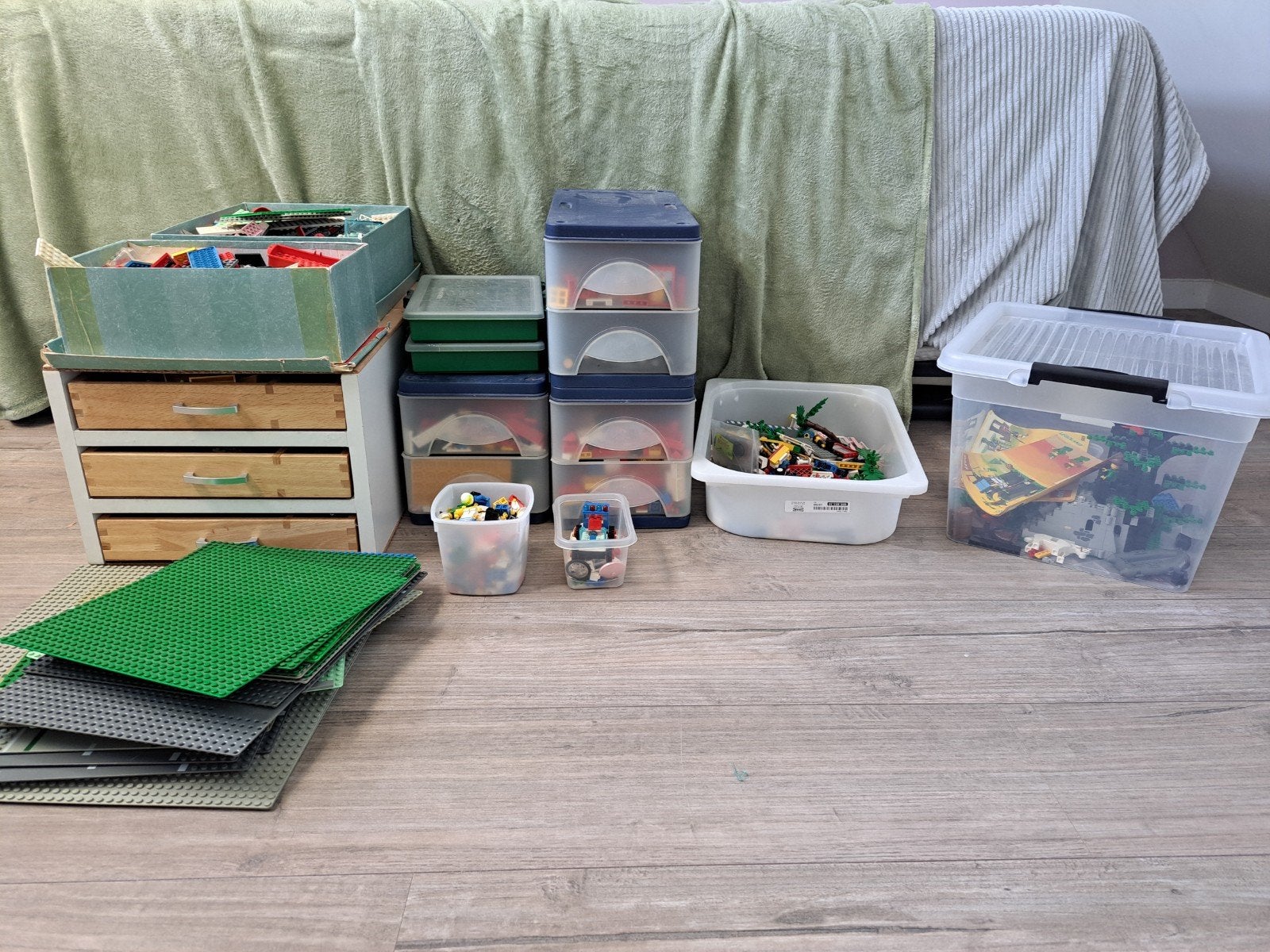 Grote verzameling LEGO met grondplaten, Kinderen en Baby's, Speelgoed | Duplo en Lego, Ophalen, Gebruikt, Lego, LEGOLAND