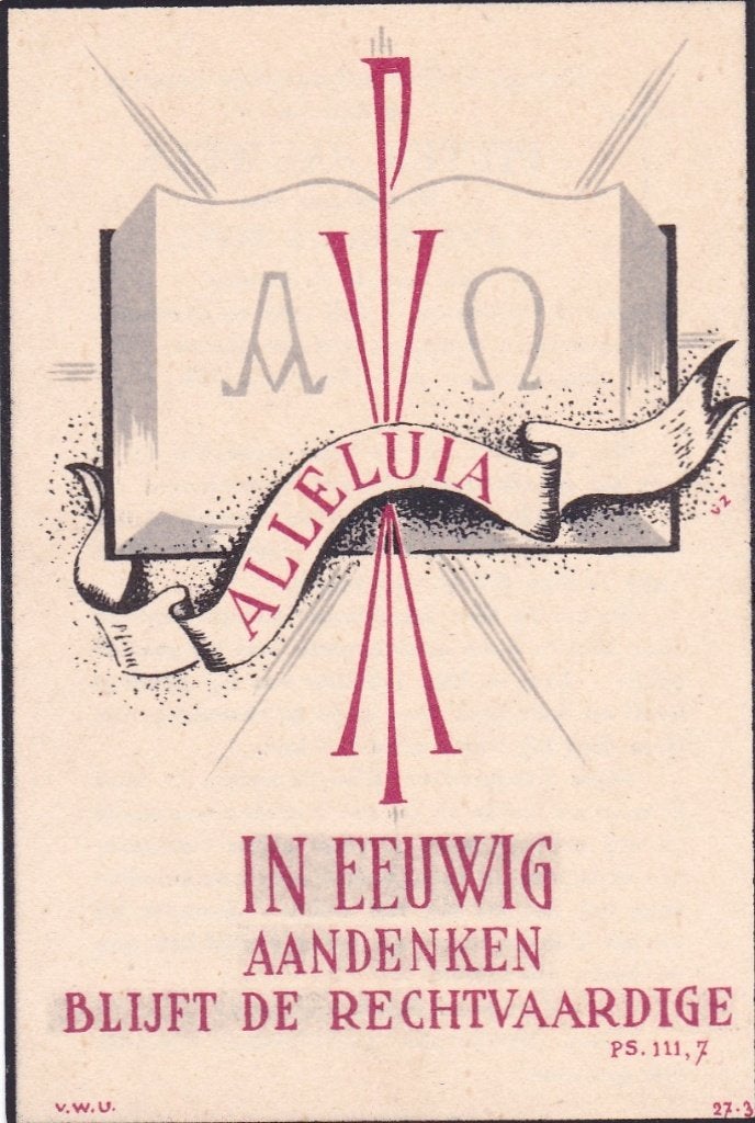 PIETER  PAUWELS  - DE BONT  1868-1953, Verzamelen, Verzenden, Bidprentje