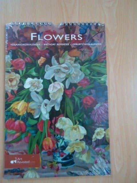 Verjaardagskalender bloemen, nieuw, Art Revisited, kunst, Diversen, Kalenders, Ophalen of Verzenden, Maandkalender, Nieuw