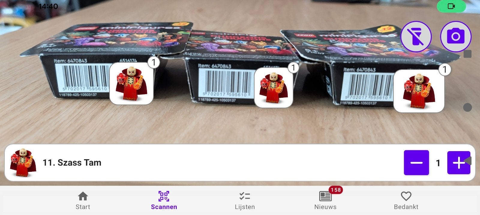 Lego Dungeons en Dragons Szass Tam minifiguren., Lego, Nieuw, Ophalen of Verzenden, Minifiguren serie