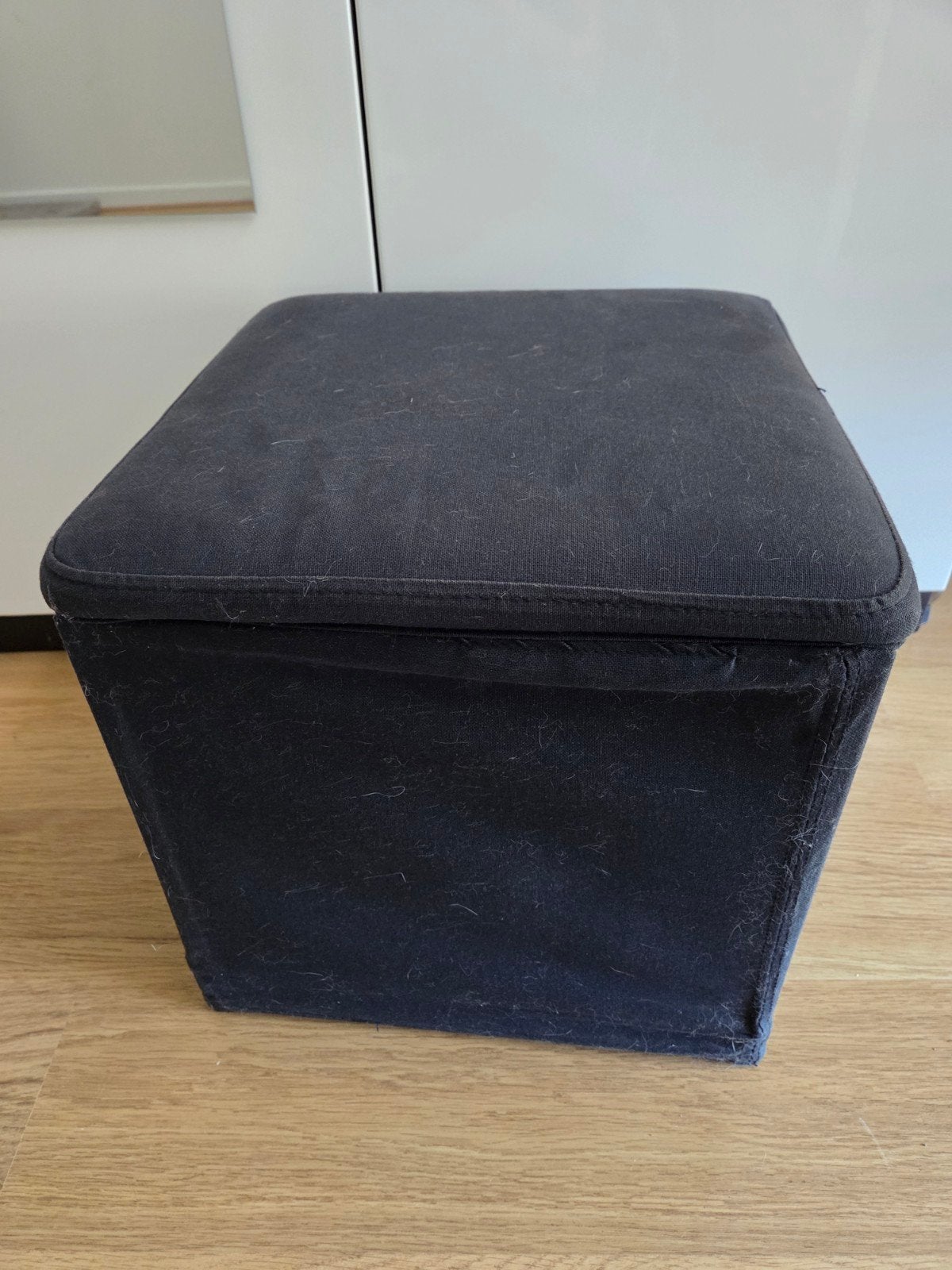 IKEA Bosnäs voetenbank met opbergruimte - Zwart, Ophalen, Minder dan 50 cm, Gebruikt, Modern, Functioneel
