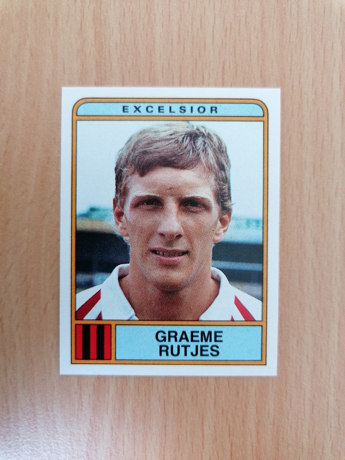 Panini Voetbal 84 #78 Graeme Rutjes-Excelsior., Ophalen of Verzenden, Zo goed als nieuw, Sticker