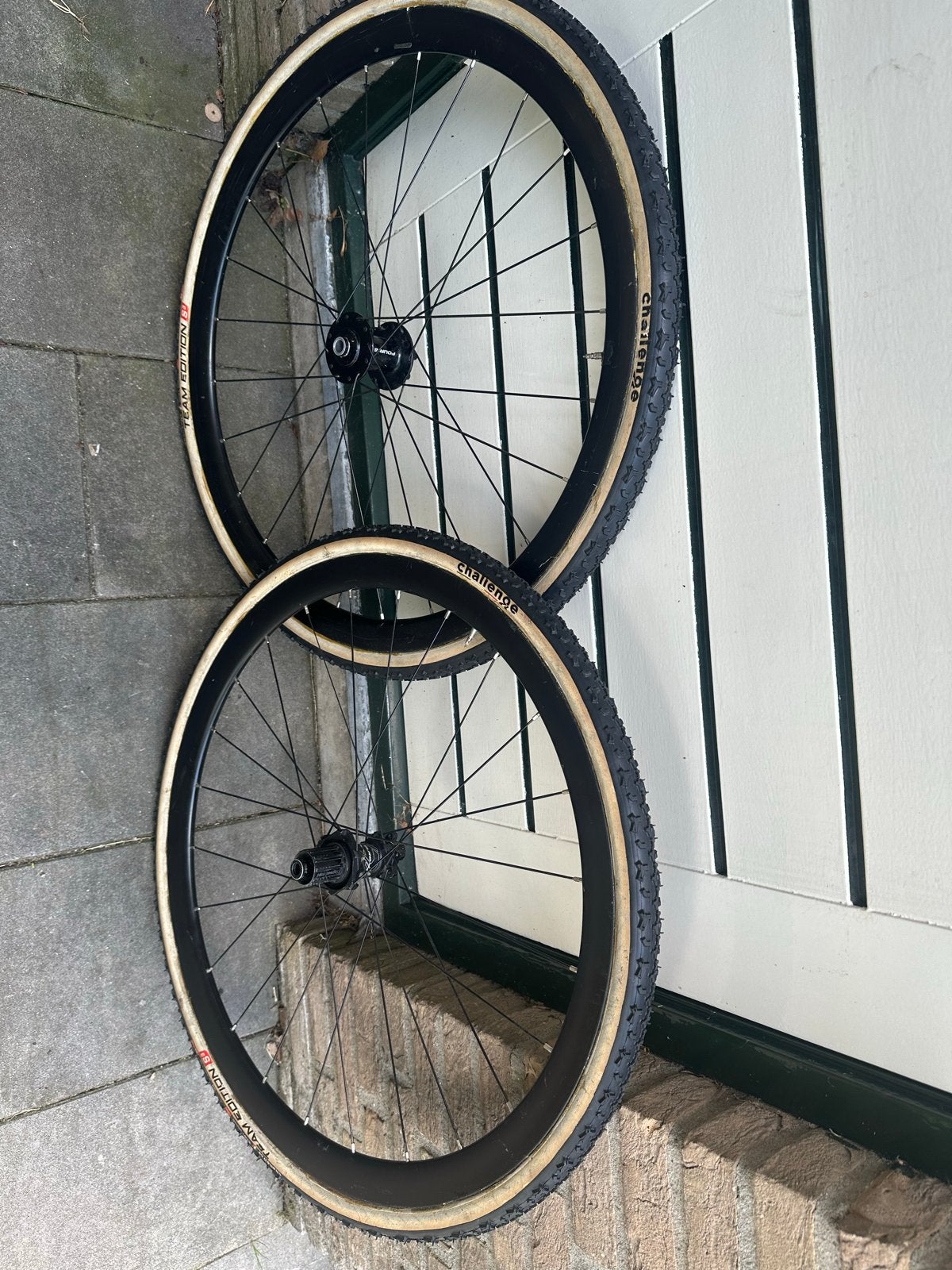 Carbon tube Wielset met Challenge Baby Lumis Edition banden, Fietsen en Brommers, Gebruikt, Gravelbike, Carbon, Ophalen