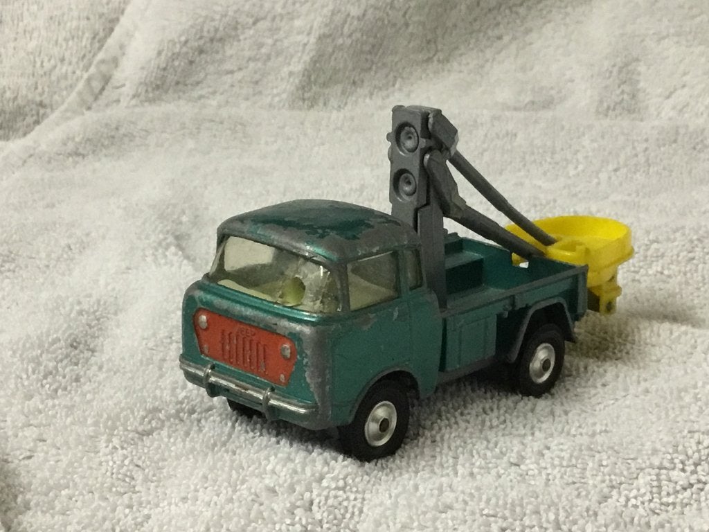 Jeep hoogwerker, Hobby en Vrije tijd, Modelauto's | 1:50, Ophalen of Verzenden, Gebruikt, Bus of Vrachtwagen, Corgi