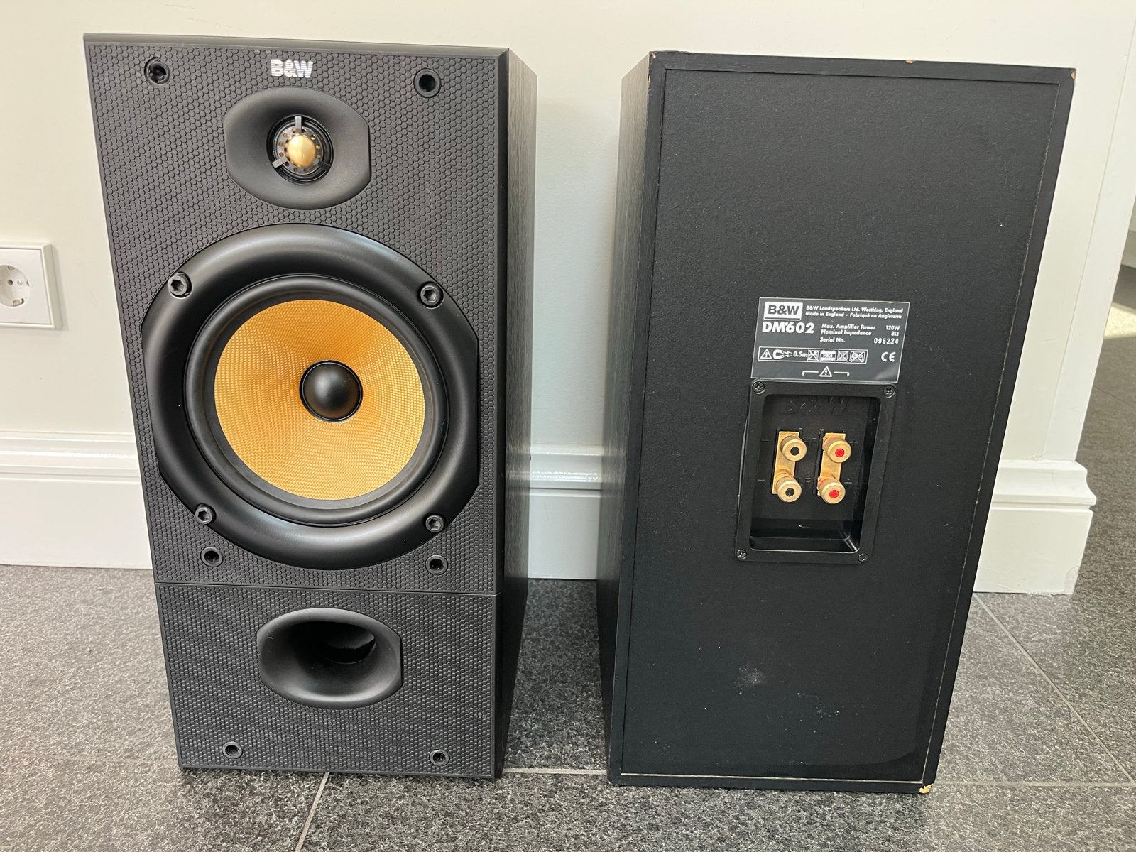 Klassieke B&W DM602 speakers - Uitstekend geluid, Audio, Tv en Foto, Luidsprekers, Ophalen, Gebruikt, 120 tot 150 watt, Bowers & Wilkins (B&W)