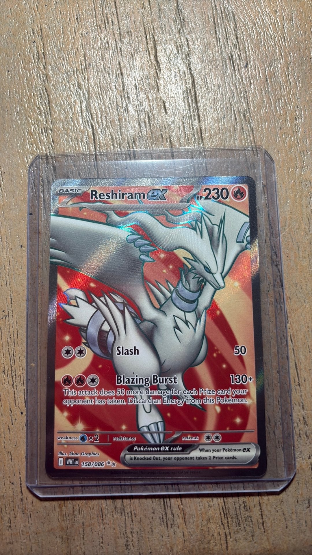reshiram wht158, Ophalen of Verzenden, Zo goed als nieuw