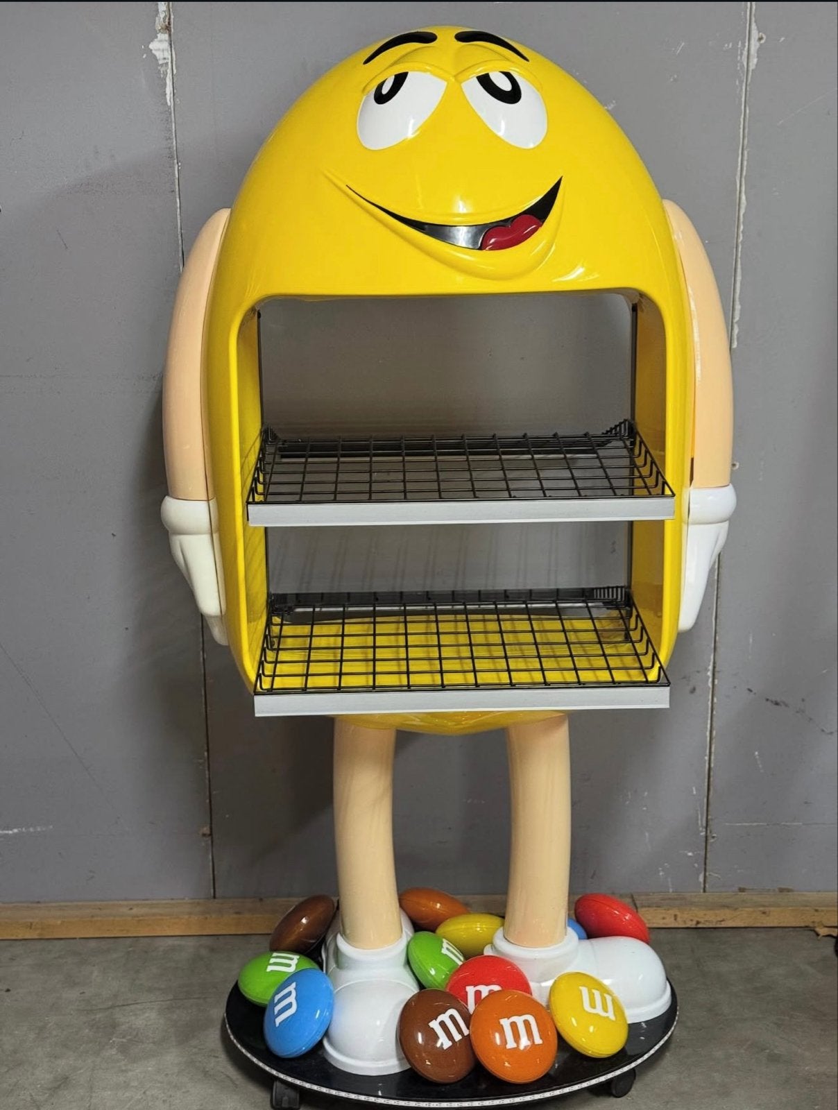 M&M's Display Rek - Gele M&M Karakter, Ophalen of Verzenden, Gebruikt, Reclamebord