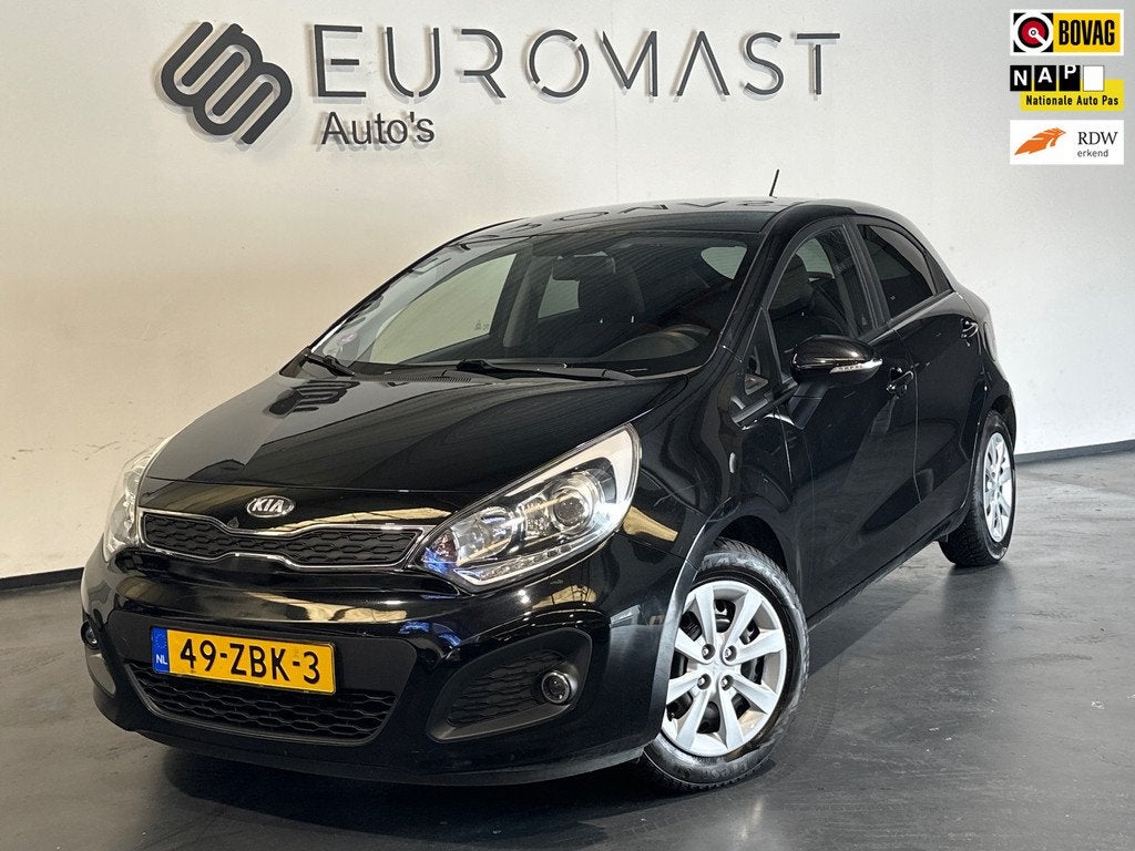 Kia Rio Gereserveerd!, Euro 5, 4 cilinders, Zwart, Origineel Nederlands