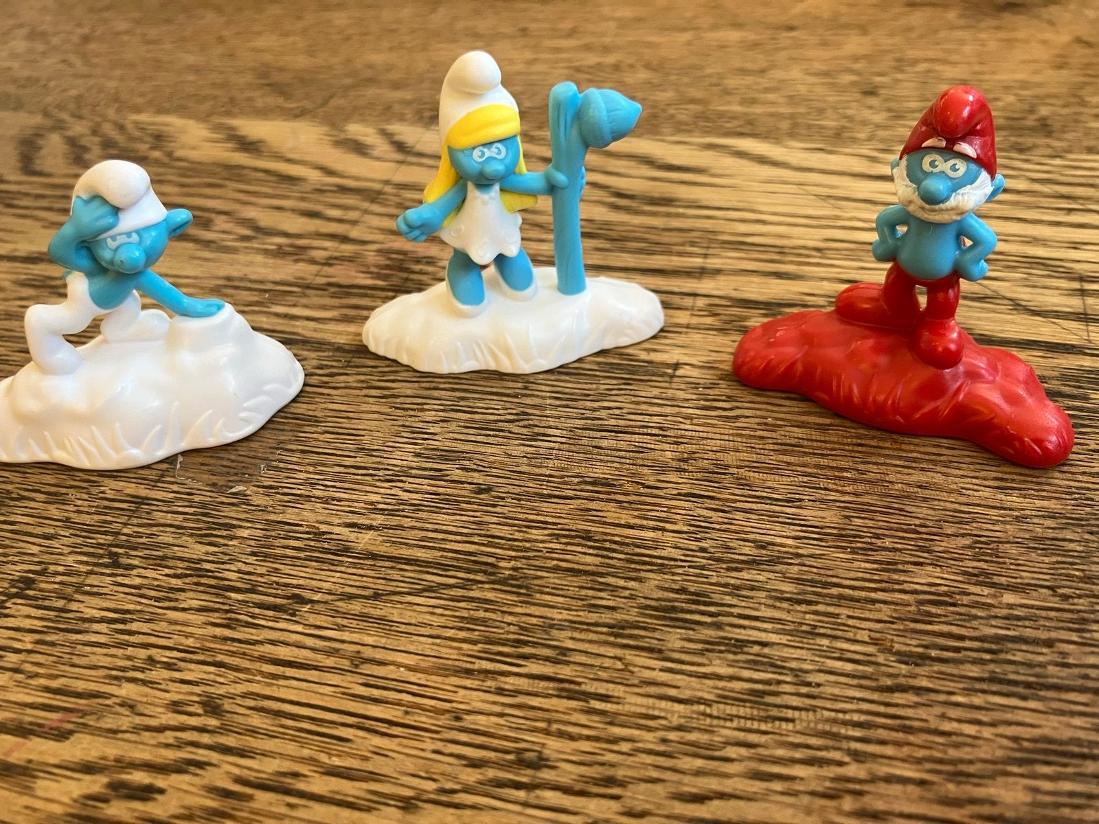 Smurfen McDonald's Figuurtjes - Set van 3, Ophalen of Verzenden, Gebruikt, Verschillende Smurfen, Poppetje, Figuurtje of Knuffel