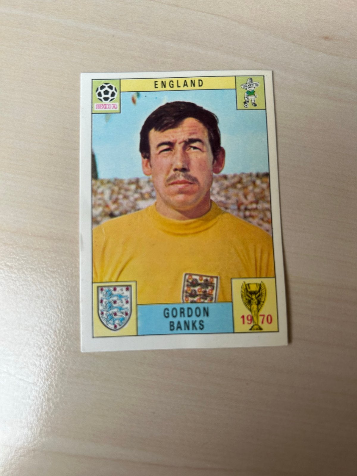 Gordon Banks Plaatje - Mexico 70 WK Voetbal, Ophalen of Verzenden, Gebruikt, Plaatje