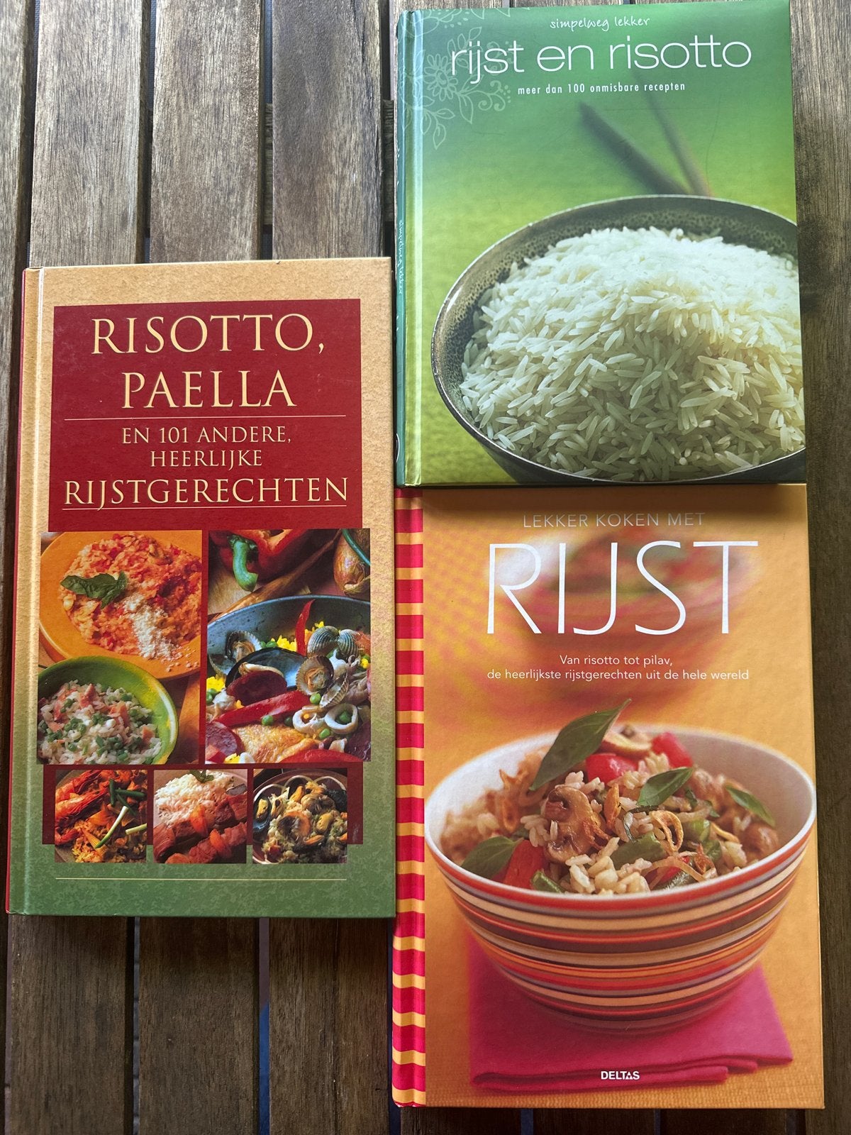 3x Rijst kookboeken: Risotto, Paella en meer!, Verzenden, Zo goed als nieuw, Tapas, Hapjes en Dim Sum