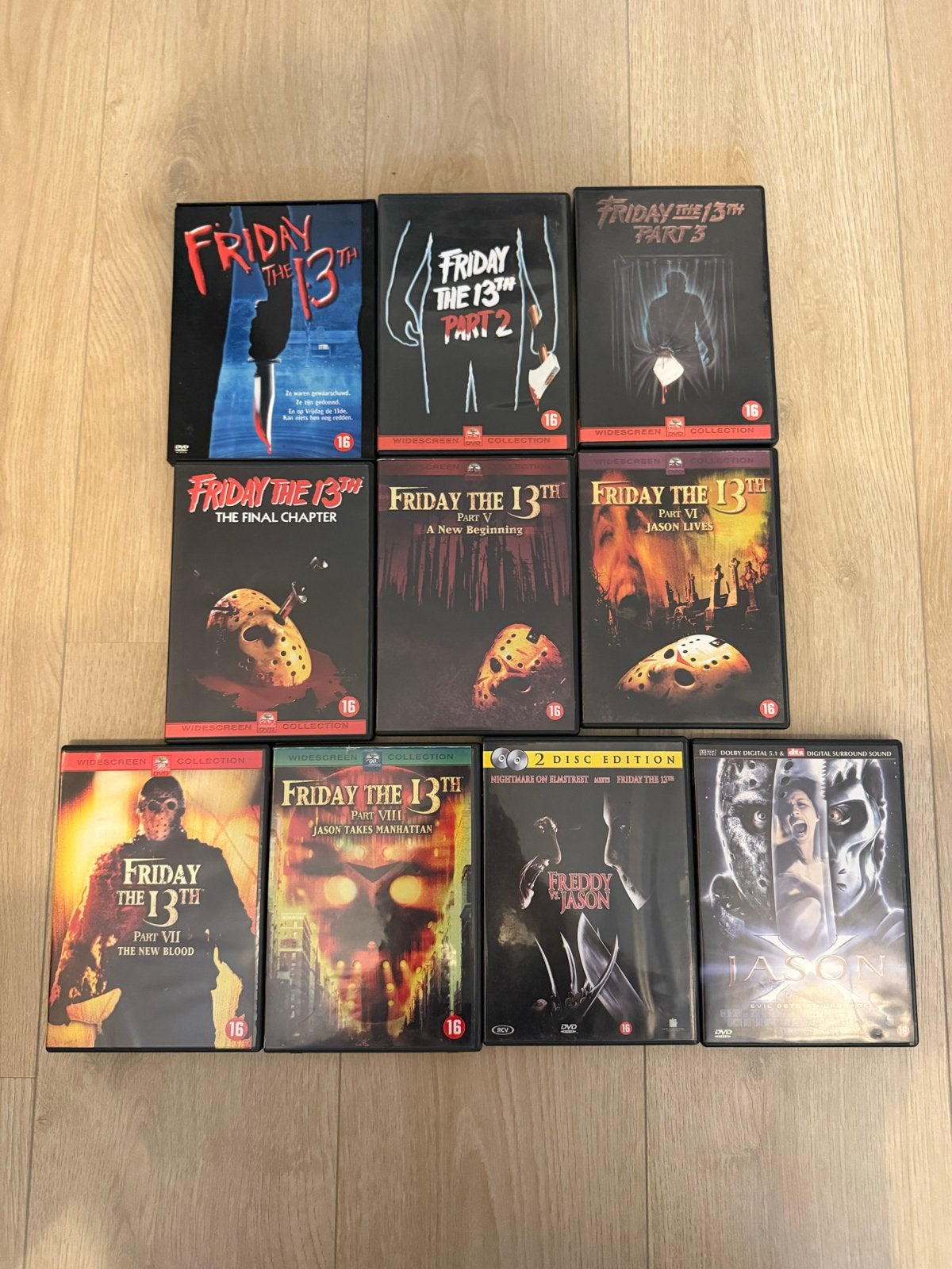 Friday the 13th DVD Collectie (9 films + Freddy vs Jason), Cd's en Dvd's, Dvd's | Horror, Vanaf 16 jaar, Ophalen of Verzenden