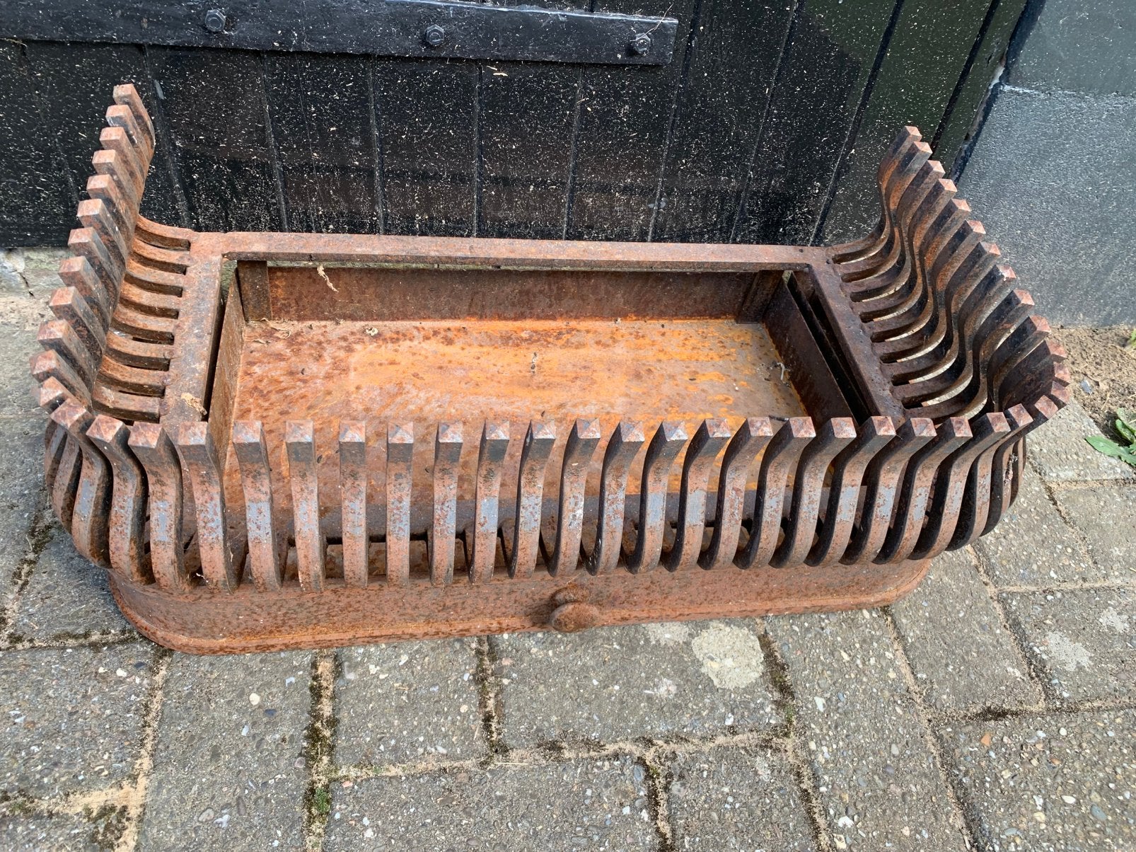 Oud gietijzer haardstel, Ophalen