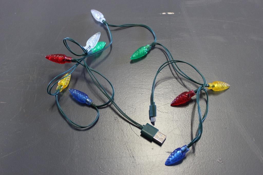 Gekleurde lampjes met USB-aansluiting, Diversen, Kerst, Ophalen of Verzenden, Zo goed als nieuw