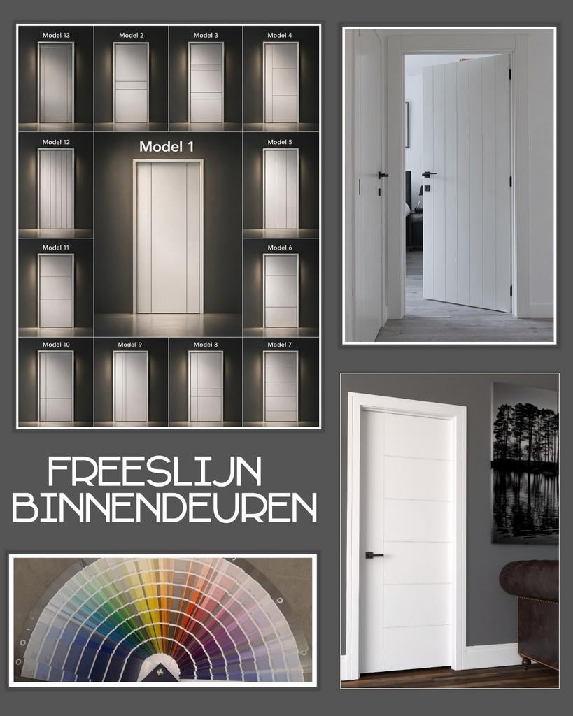 Freeslijn Binnendeuren, Binnendeur, Nieuw, Ophalen of Verzenden, 200 tot 215 cm