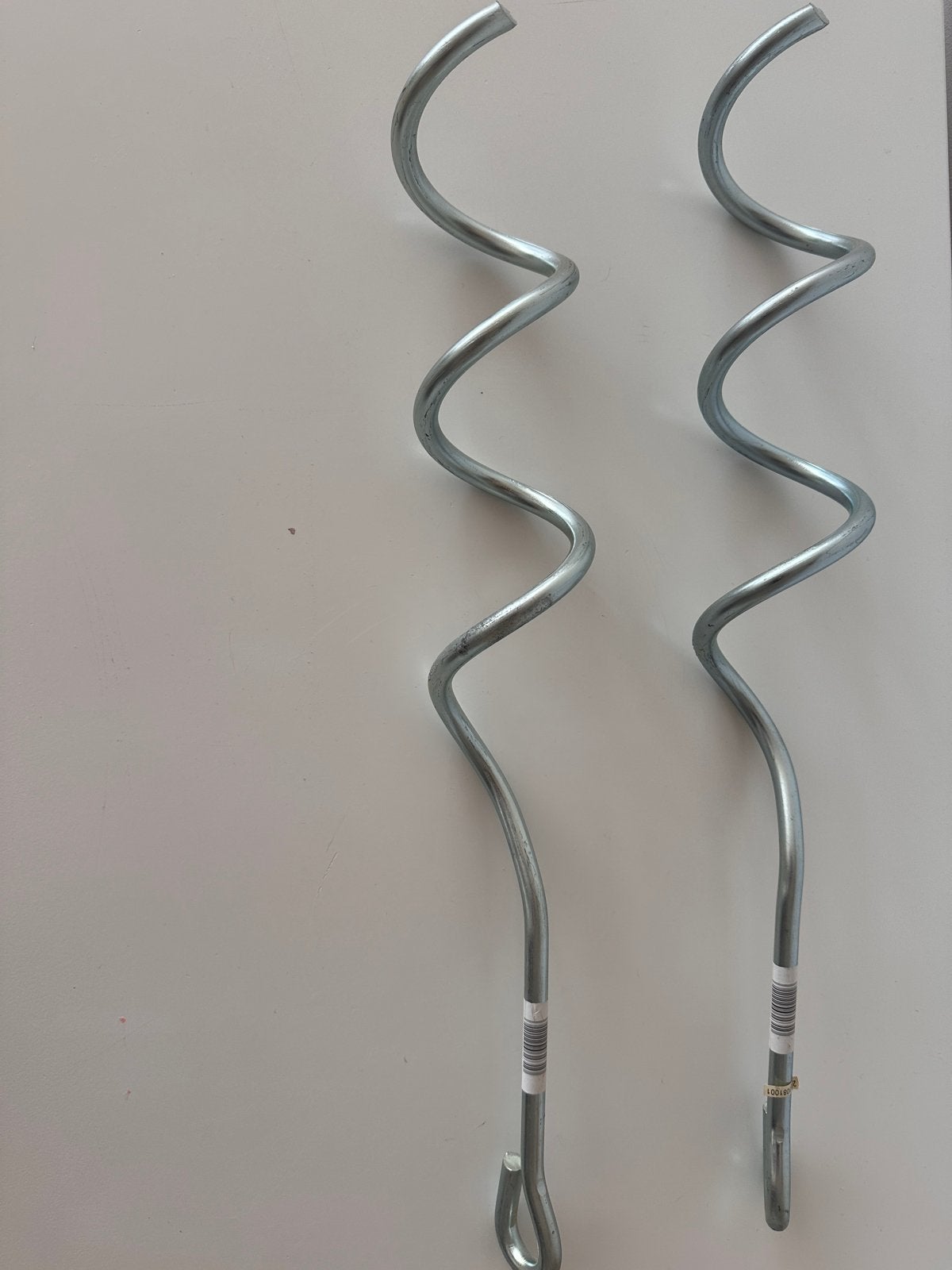 2x Spiraal grondankers voor speeltoestel / schommel (50 cm), Ophalen, Zo goed als nieuw