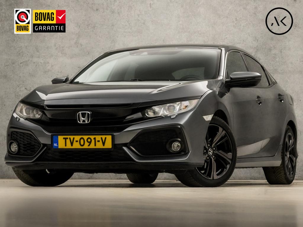 Honda Civic 1.0 i-VTEC Sport Automaat (NAVIGATIE, CAMERA, ZW, Auto's, 12 maanden, Stof, Gebruikt, Bedrijf