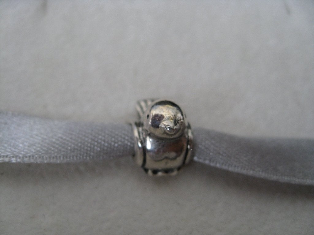 Pandora Bedel Vogel, Verzenden, Zo goed als nieuw, Zilver, Pandora