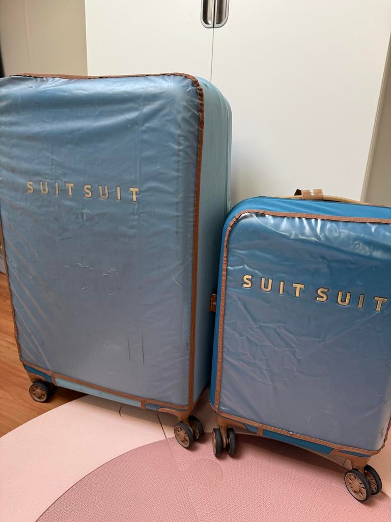 SUITSUIT Koffer en trolley - Seaport blue (defect handvat), Gebruikt, Hard kunststof, Slot, Ophalen of Verzenden