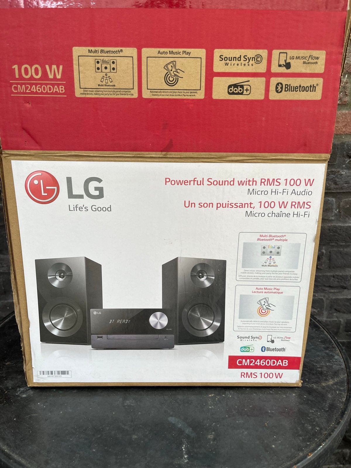 LG CM2460DAB Micro Hi-Fi Audio System - Nieuw in doos, Audio, Tv en Foto, Stereo-sets, Overige merken, Nieuw, Ophalen of Verzenden