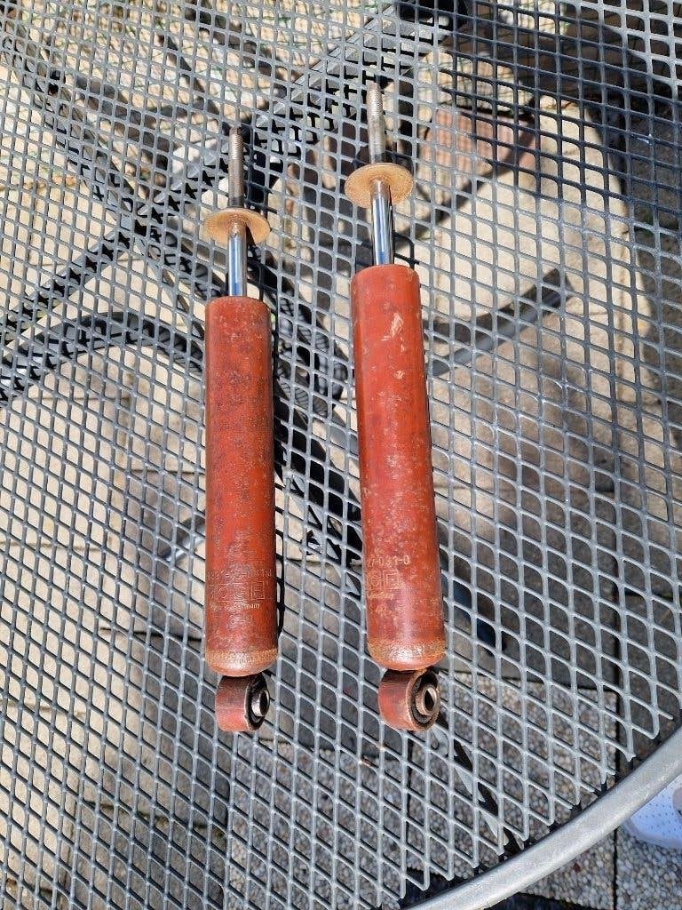 2x gebruikte Boge schokbreker achterzijde classic mini, Ophalen of Verzenden, Gebruikt, Mini