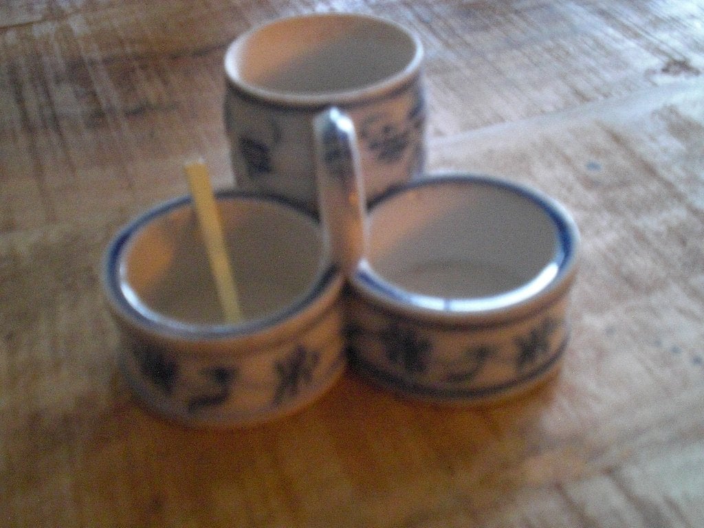 Oud Saus / zuur setje Bieden, Verzamelen, Retro, Ophalen of Verzenden, Huis en Inrichting