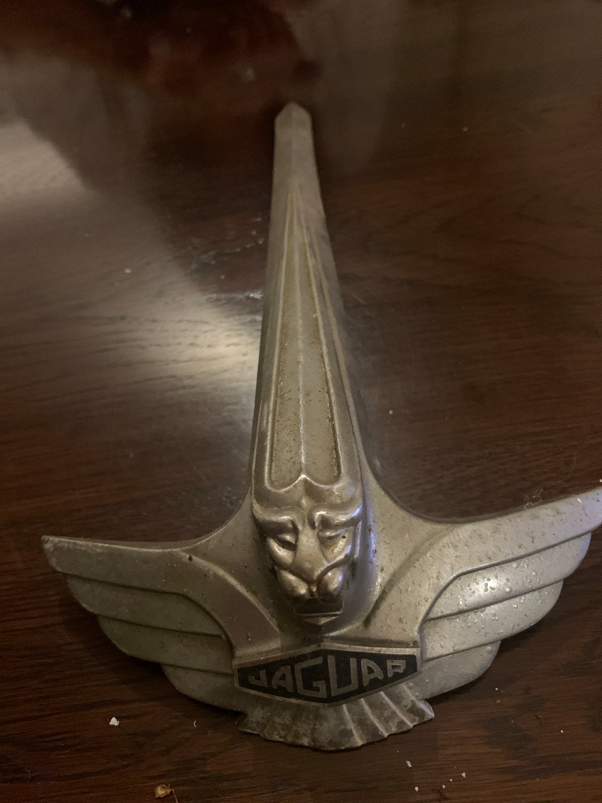 Vintage Jaguar motorkapornament - Vliegende Jaguar, Ophalen of Verzenden, Gebruikt
