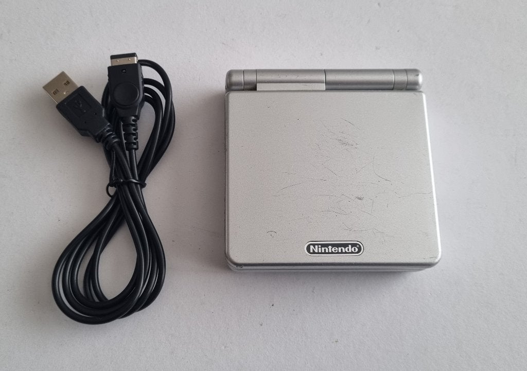 Nintendo Game Boy Advance SP GBA Console Zilver, Spelcomputers en Games, Spelcomputers | Nintendo Game Boy, Ophalen of Verzenden