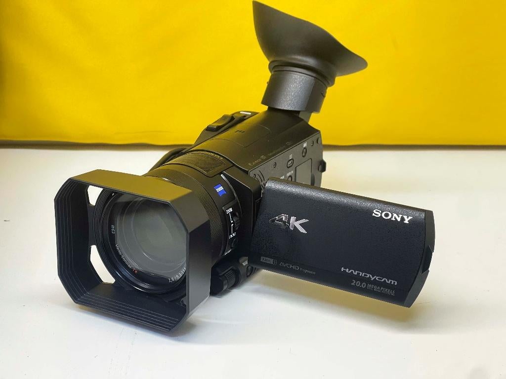 Sony FDR-AX100E veelzijdige 4K camcorder met extras (zgan), N, SONY, N, Zo goed als nieuw