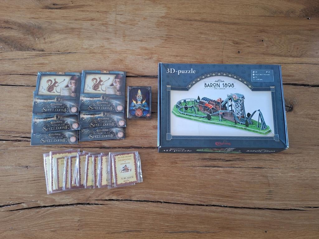 Wonderlijk Speeldoosje & Baron 1898 3D puzzle, laaf paspoort, Verzamelen, Efteling, Ophalen of Verzenden, Nieuw, Overige typen