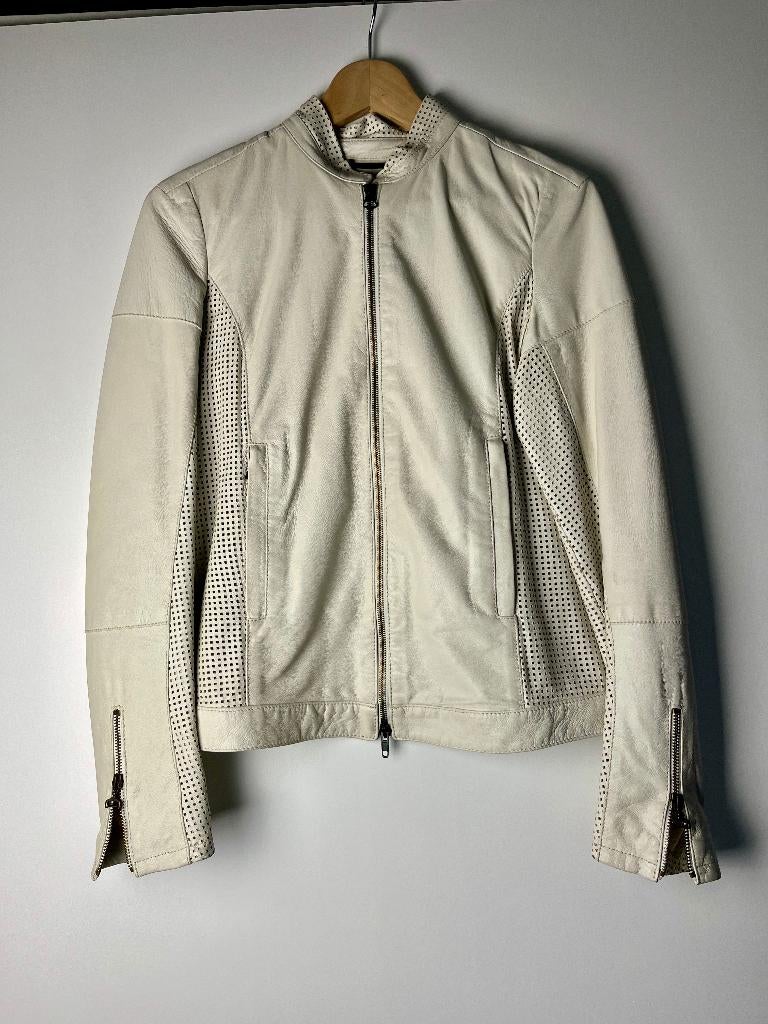 Blazer | Jas | Jasje | Jacket | Leer | Leren | Wit | Raser, Raser, Wit, Zo goed als nieuw, Ophalen
