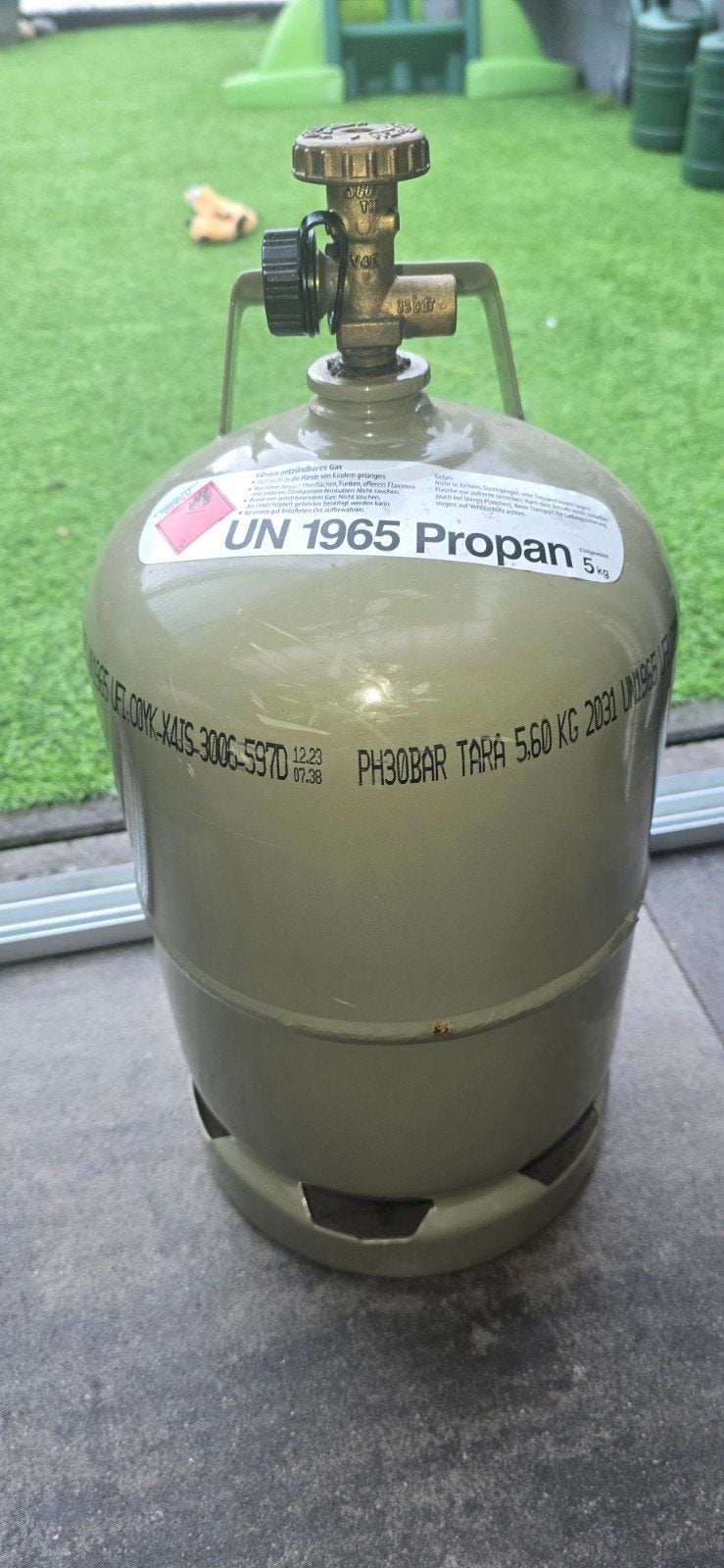 Propaan gasfles 5kg - Ideaal voor BBQ en camping, Ophalen, Gebruikt, Onbekend