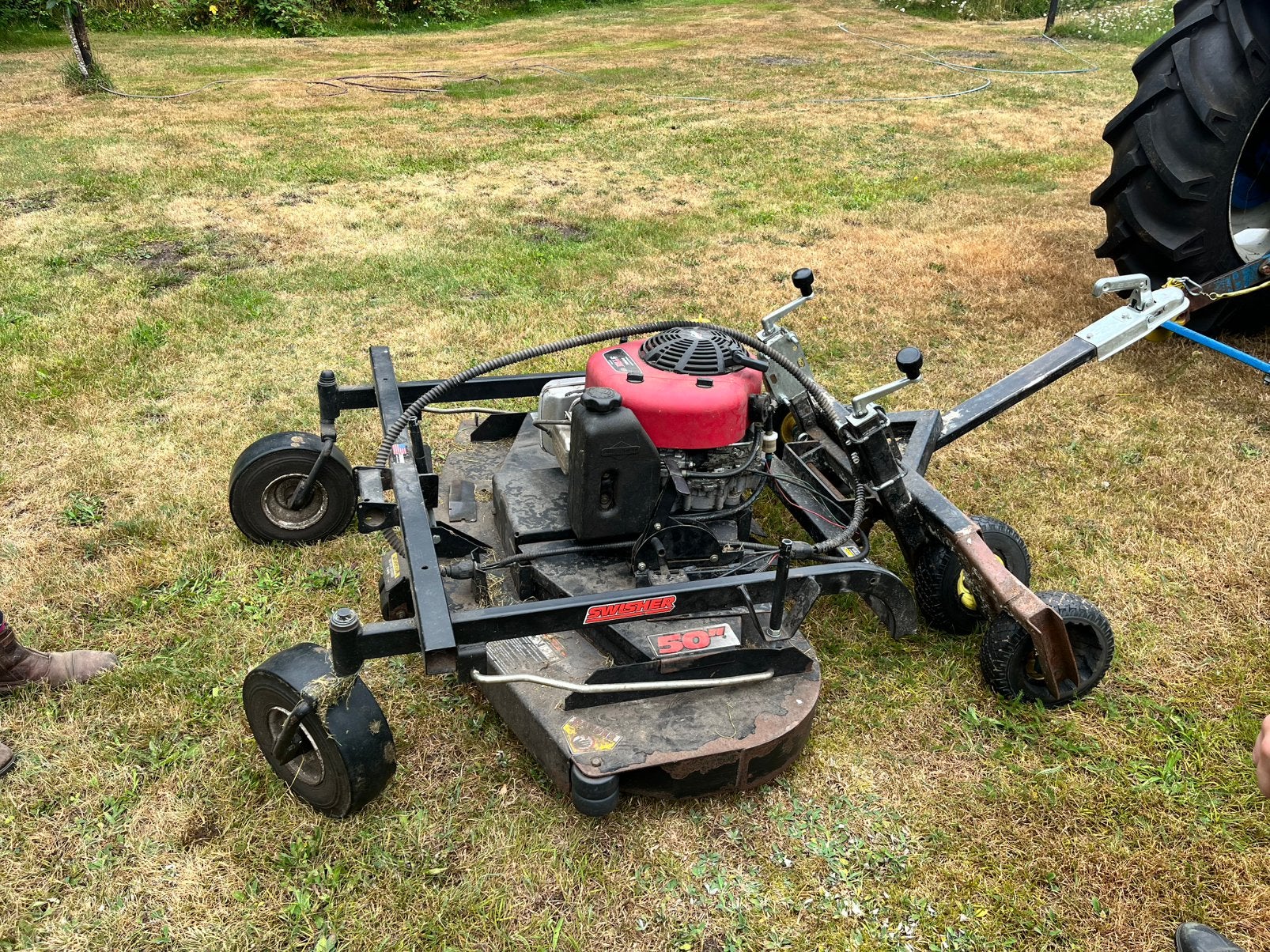 Grasmaaier voor quad of motor voor zitmaaier